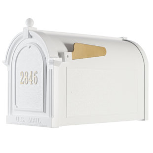 WHITEHALL PRODUCTS Capitol Door Plaque Package Post Mounted Mailbox