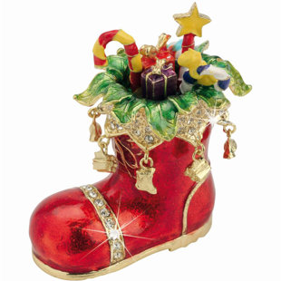 THE SEASONAL AISLE Miabi Trinkets-Santa's Boot and Presents