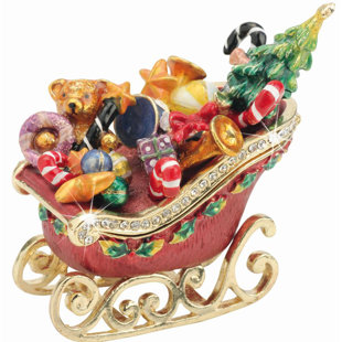 THE SEASONAL AISLE Miabi Trinkets-Sleigh With Presents