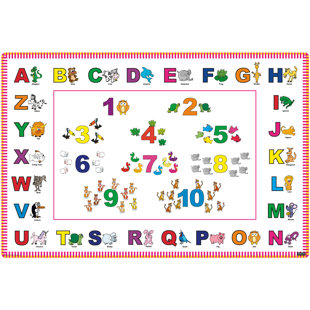 IMAGINE WORK SURFACE Letters and Numbers Activity Pad Huge Extra Large Non-Slip Desk Pad