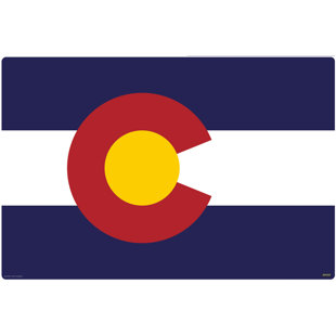 IMAGINE WORK SURFACE Colorado Flag Huge Extra Large Non-Slip Desk Pad