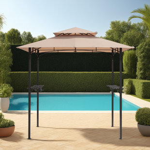 ABBLE INC. 8 Ft. W x 5 FT. D Steel Grill Gazebo Gazebo