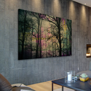 Night Sight On Canvas by Parvez Taj Print