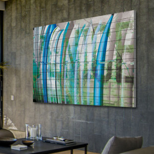 BEACHCREST HOME™ Blytheville Venice Surf On Wood by Parvez Taj Print