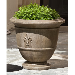 CAMPANIA INTERNATIONAL Fleur De Lis Handmade Planter