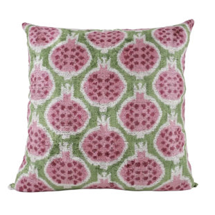 METROHOUSE DESIGNS Ikat Silk Throw Pillow
