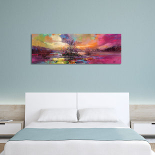 LANGLEY STREET Loch Fyne Colour - Wrapped Canvas Panoramic Painting