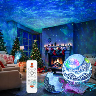 UNIVERSAL WINDOW SOLUTIONS Galaxy Projector, Star Projector For Bedroom, Night Lights For Kids Room With White Noise, Bluetooth Speaker, Timer And Remote, Room Decor, Gifts For Adults, Christmas, Birthday