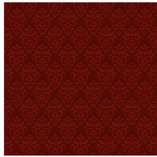 OPHELIA & CO. Tapete Roter Französischer Barock 336 cm L x 336 cm B Kimberling