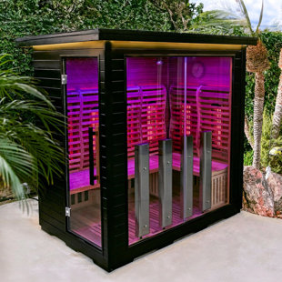 SUN HOME SAUNAS Sun Home Luminar™ Outdoor 5-Person Full-Spectrum Infrared Sauna