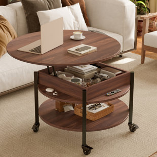 GRACIE OAKS Torron Lift Top Coffee Tables ,Casters cocktail table