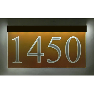 EZ STREET SIGNS 1-Line Lawn Address Sign