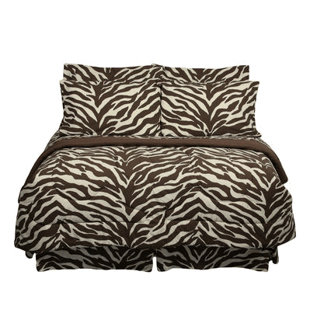 KARIN MAKI Zebra Cotton Blend Animal Print Comforter Set