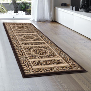 ALLSTAR RUGS Brown/Black Rug