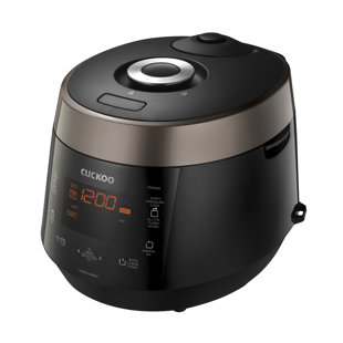 CUCKOO ELECTRONICS CUCKOO CRP-P1009SB 10-Cup (Uncooked) / 20-Cup (Cooked) Heating Pressure Rice Cooker & Warmer with Nonstick Inner Pot, 13 Menu Modes, Fuzzy Logic Tech, 3 Voice Guide, Auto Clean (White)