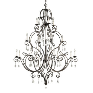 BLOOMSBURY MARKET Amarious 16 - Light Tiered Chandelier