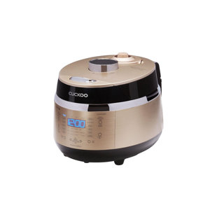 CUCKOO ELECTRONICS CUCKOO CRP-EHSS0309FG 3-Cup (Uncooked) / 6-Cup (Cooked) Induction Heating Pressure Rice Cooker with Nonstick Inner Pot, 16 Menu Modes, Fuzzy Logic Tech, 3 Voice Guide, Auto Clean (Gold)