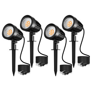 HOME LIGHTING GALLERY INC. Satin Brass Plug-in Integrated Led Aluminum Spotlight (set Of 4)