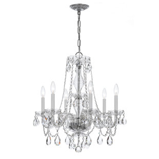 CRYSTORAMA 6 Light Crystal Chandelier VI