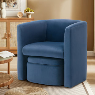 WADE LOGAN® Braedin Upholstered Accent Chair & Storable Ottoman