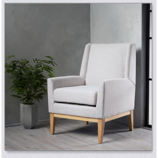 THINK URBAN Green Fabric Armchair with 4 Legs