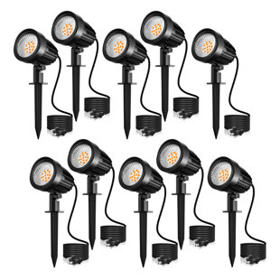 HOME LIGHTING GALLERY INC. Satin Brass Plug-in Integrated Led Aluminum Spotlight (10 Pack)