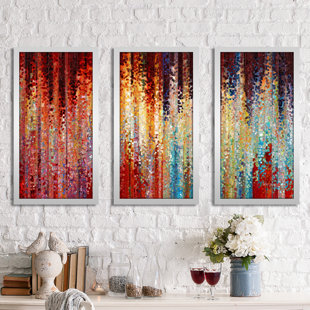 PICTURE PERFECT INTERNATIONAL Framed Modern & Contemporary On Plastic / Acrylic 3 Pieces Print