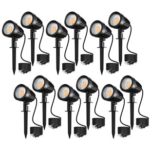 HOME LIGHTING GALLERY INC. Satin Brass Plug-In Integrated Led Aluminum Spotlight (Set Of 12)