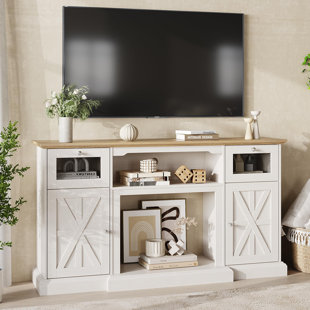 HOSOTE Fireplace TV Stand for TVs Up to 65 Inches