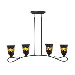 SPRINGDALE LIGHTING Shell 4 - Light Dark Bronze Kitchen Island Pendant