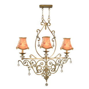 SPRINGDALE LIGHTING Ashbee 3 - Light Antique Brass Kitchen Island Pendant