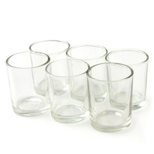 JECO INC. 2.5'' H Glass Tabletop Votive Holder (Set of 12)