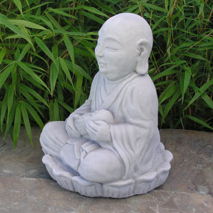 NICHOLS BROS. STONEWORKS Seated Jizo Statue