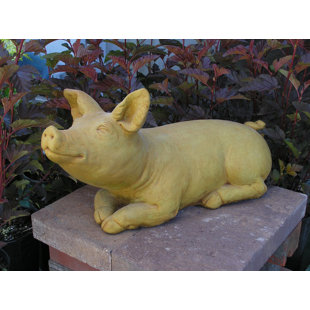 NICHOLS BROS. STONEWORKS Brother Pig Statue Wall Décor