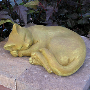 NICHOLS BROS. STONEWORKS Large Curled Cat