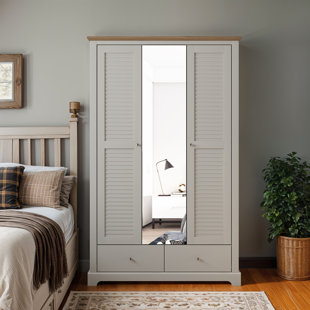 CLASSICLIVING Milano 3 Door 2 Drawer Wardrobe with Mirror