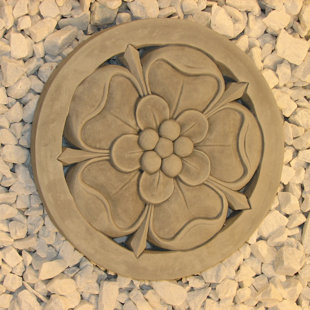NICHOLS BROS. STONEWORKS Tudor Rose Garden Stepping Stone