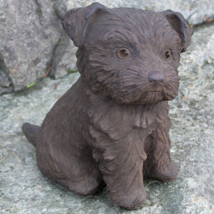 NICHOLS BROS. STONEWORKS Yorkshire Puppy Statue