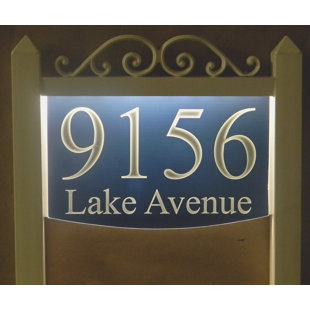 EZ STREET SIGNS 2-Line Lawn Address Sign