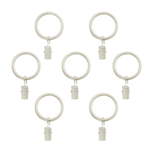 WINSTON PORTER Steel Curtain Rings (Set of 7)