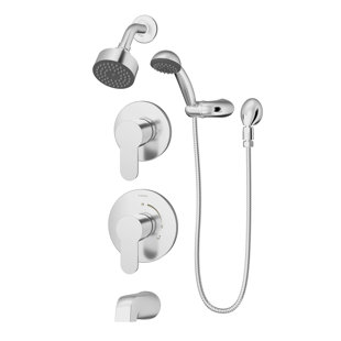 SYMMONS Identity Tub, Shower, Hand Shower, and Diverter Trim Kit - 1.5 GPM (Valve Not Included)