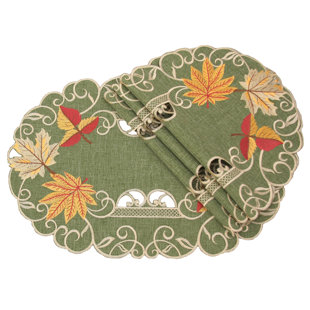 AUGUST GROVE® Weiler Polyester Embroidered Rectangle Placemat (Set of 4)