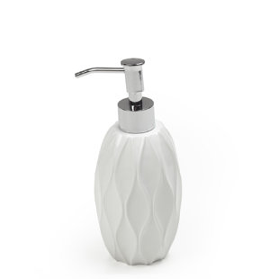 ROSELLI TRADING COMPANY Wave White Soap / Lotion Dispenser