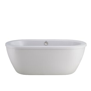 AMERICAN STANDARD Cadet 66" x 32" Freestanding Soaking Acrylic Bathtub with EverClean® Technology