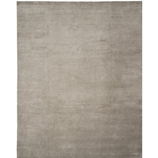 SHALOM BROTHERS Broadway L Series Handmade Hand-Knotted Gray/Beige Rug