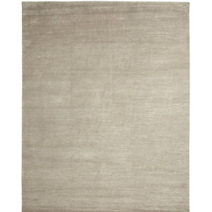 SHALOM BROTHERS Broadway L Series Handmade Hand-Knotted Wool Gray/Beige Rug