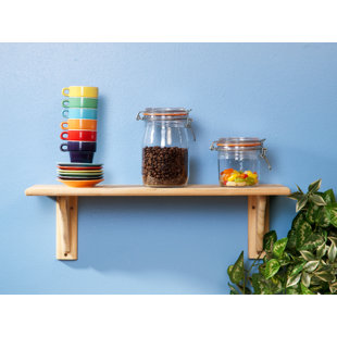 MISTANA Cuaron Wandregal, wall shelf kit, natural pre-sanded