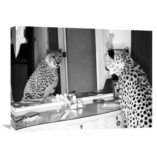 GLOBAL GALLERY " Cheetah Looking In Mirror " by Emma Rian