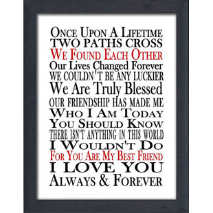 PICTURE PERFECT INTERNATIONAL Framed Modern & Contemporary On Plastic / Acrylic Textual Art