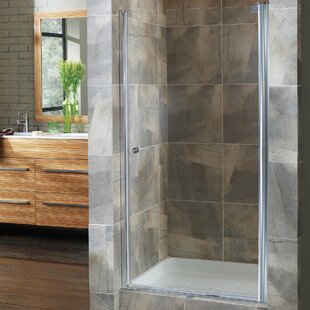 HAZELWOOD HOME Cove 72" H Pivot Semi-Frameless Shower Door